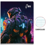 Cuaderno LORO Cuadriculado Diseño Secundaria Hombre 84 Hojas