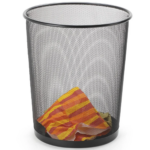 Papelera Oficina Malla Negra 13L